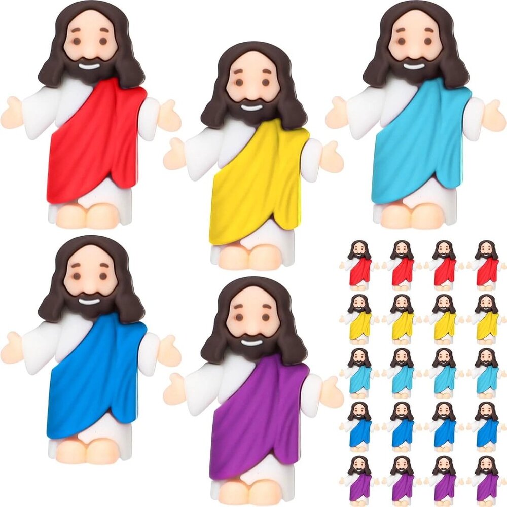 45pcs Little Jesus Figures, Multicolor Mini Figurines in Bulk